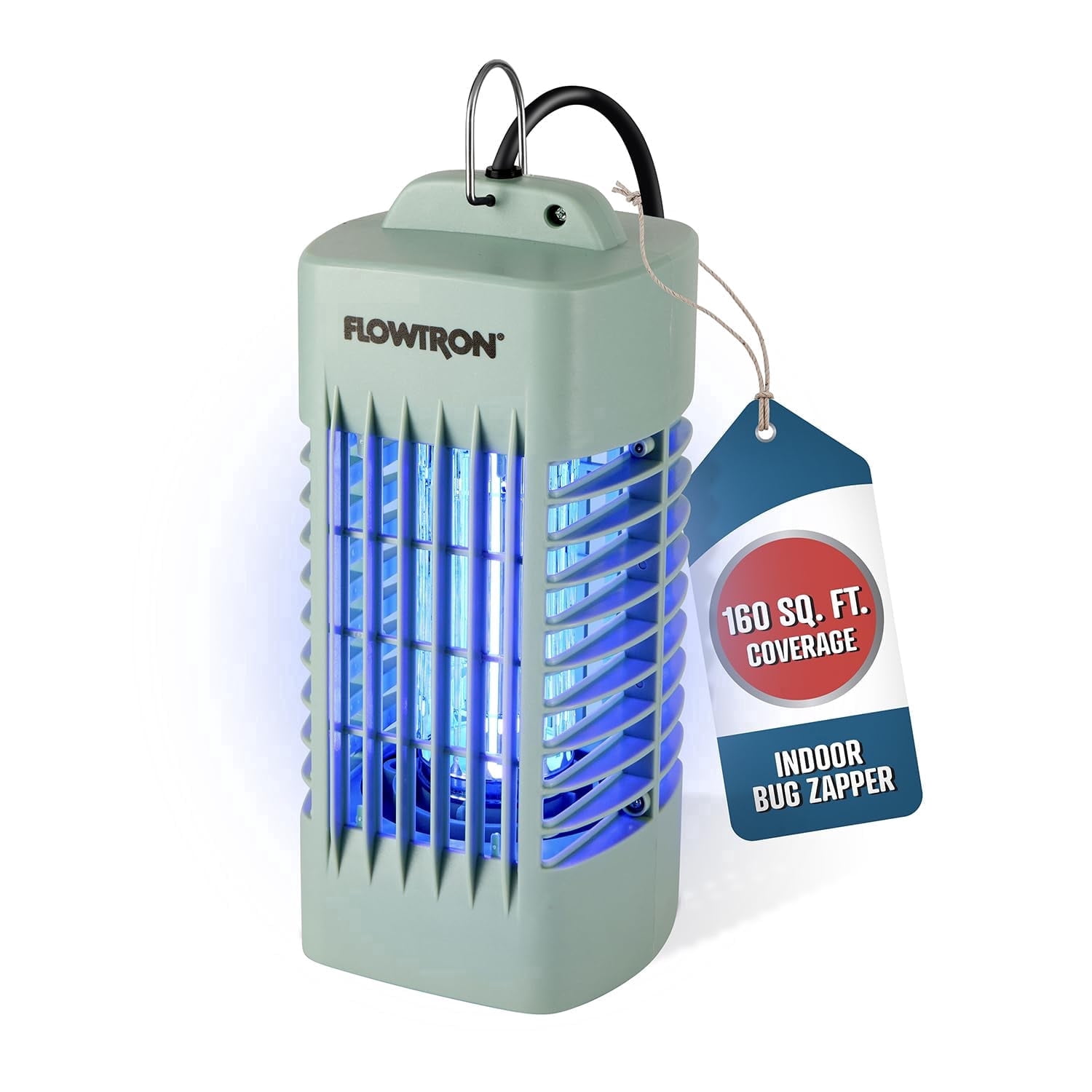 Flowtron Indoor Bug Zapper 1000V UV Light Mosquito & Fly Trap Plug-In for Home 160 Sq Ft