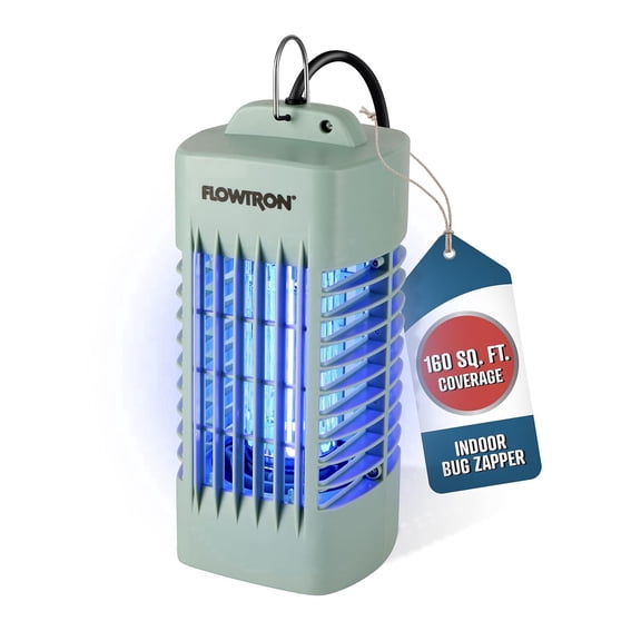 Flowtron Indoor Bug Zapper 1000V UV Light Mosquito & Fly Trap Plug-In for Home 160 Sq Ft