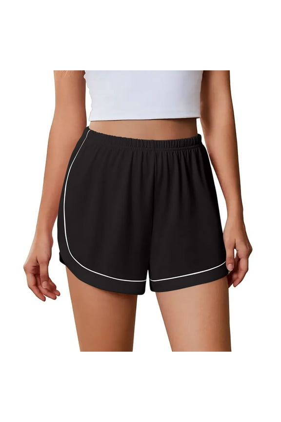 Flowy Athletic Shorts for Womens Elastic High Waist Bermuda Shorts Athletic-Fit Put On Strech Sweatpants Striped 5 Inch Quick Dry Gym Workout Shorts Beach Travel Vacation Outfits