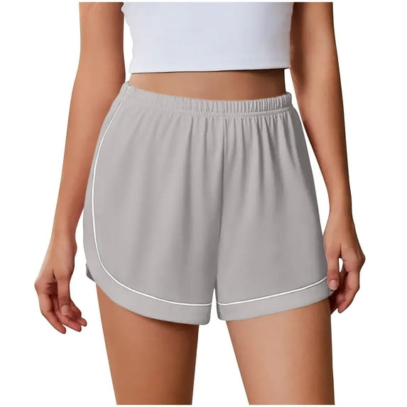 Flowy Athletic Shorts for Womens Elastic High Waist Bermuda Shorts Athletic-Fit Put On Strech Sweatpants Striped 5 Inch Quick Dry Gym Workout Shorts Beach Travel Vacation Outfits