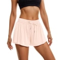 thumbnail image 1 of Flowy Athletic Shorts for Women Workout Running Gym Yoga High Waist with Pockets Sweat Skorts Casual Summer Clothes Pink, Size XXL, 1 of 6