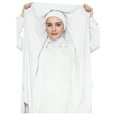 thumbnail image 1 of Flowy Chiffon Instant Hijab Scarf Attached Jersey Ninja Undercap Full Coverage for Muslim Women, 1 of 4