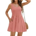 thumbnail image 1 of Flowy Dresses for Women Sleeveless Summer Tank Dress Casual Beach Vacation Pink XXL, 1 of 7