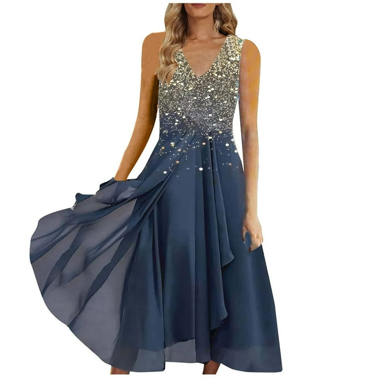 Elegant Floral Patchwork V Neck Irregular Dress Dresses Elegant Floral Patchwork V Neck Irregular Dress Dresses