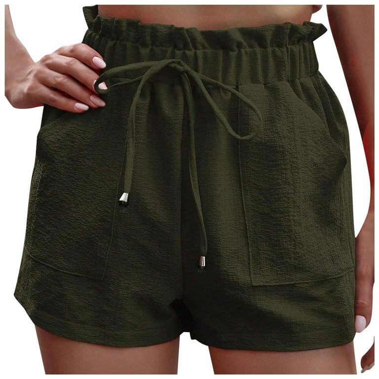 Flowy Shorts for Women Sweat Shorts Womens High rise Stretch Shorts Plus Size Sport Knit Short Womens Summer Shorts Casual High Waisted Walmart