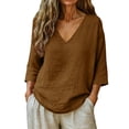 thumbnail image 1 of Flowy Summer Vacation Tops 2026 Womens Beach Outfits, 1 of 6