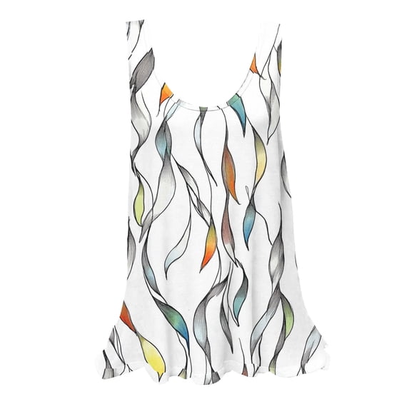 Flowy Tank Tops for Women Printed Tank Tops Plus Size Dressy Tank Tops Summer Fashion Tank Top Woman's Tank Tops
