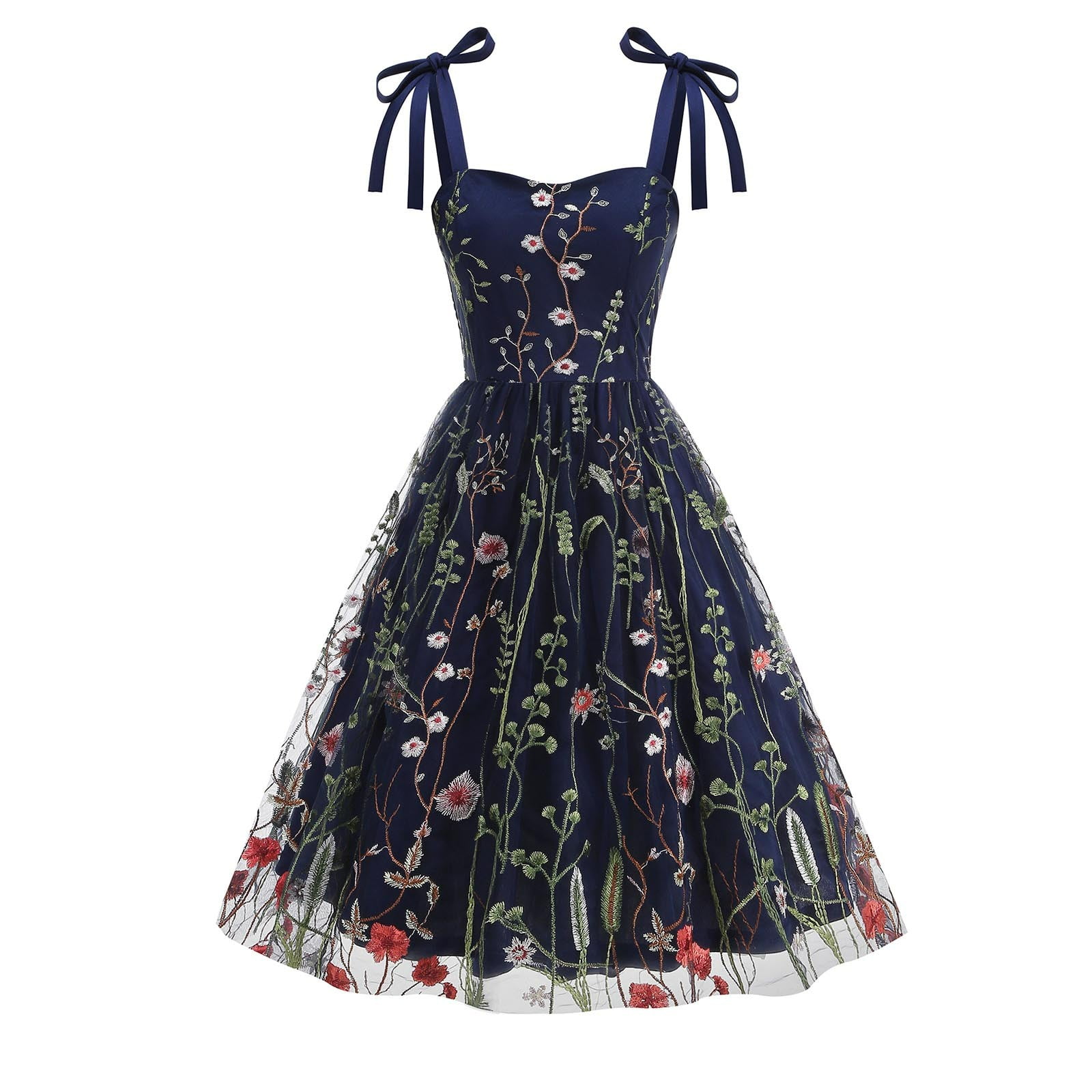 Flowy Womens Lace Dress for Wedding Pageant Party Retro Dresses Princess Bridesmaid Maxi Gown
