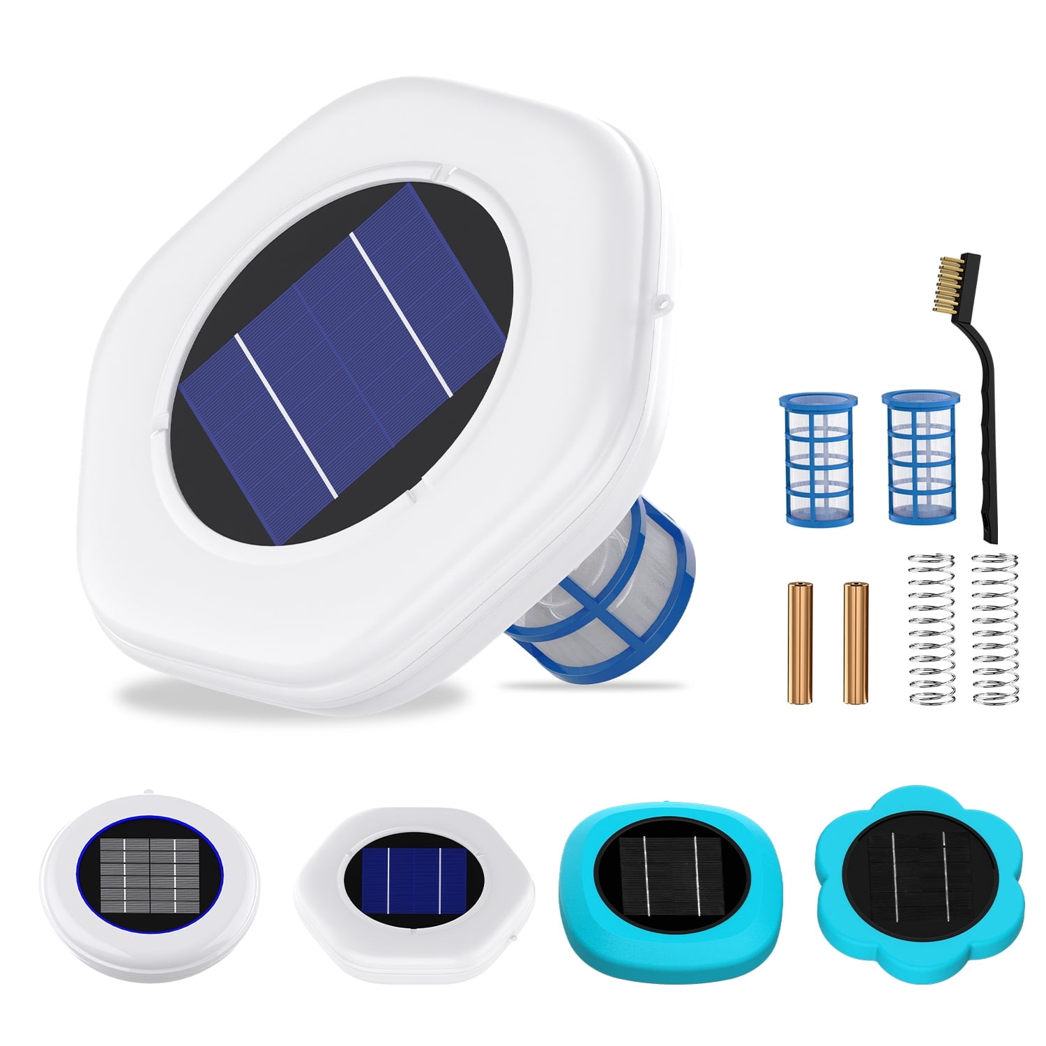 Solar Copper Pool Floyant Solar Pool Cleaner With Two Copper, Solar Powered for Crystal ...