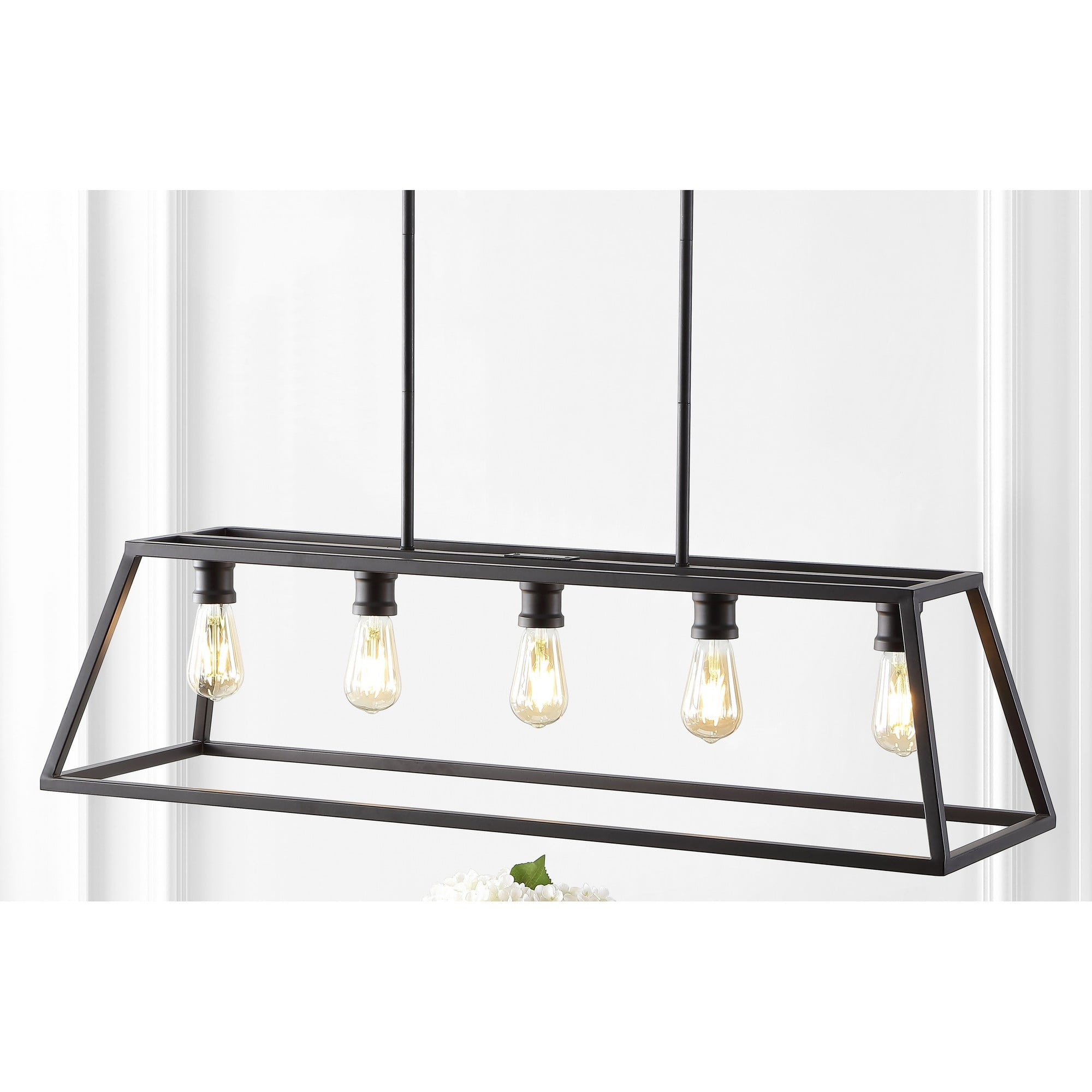 Floyd 38" Oil-Rubbed Bronze Adjustable LED Farmhouse Pendant