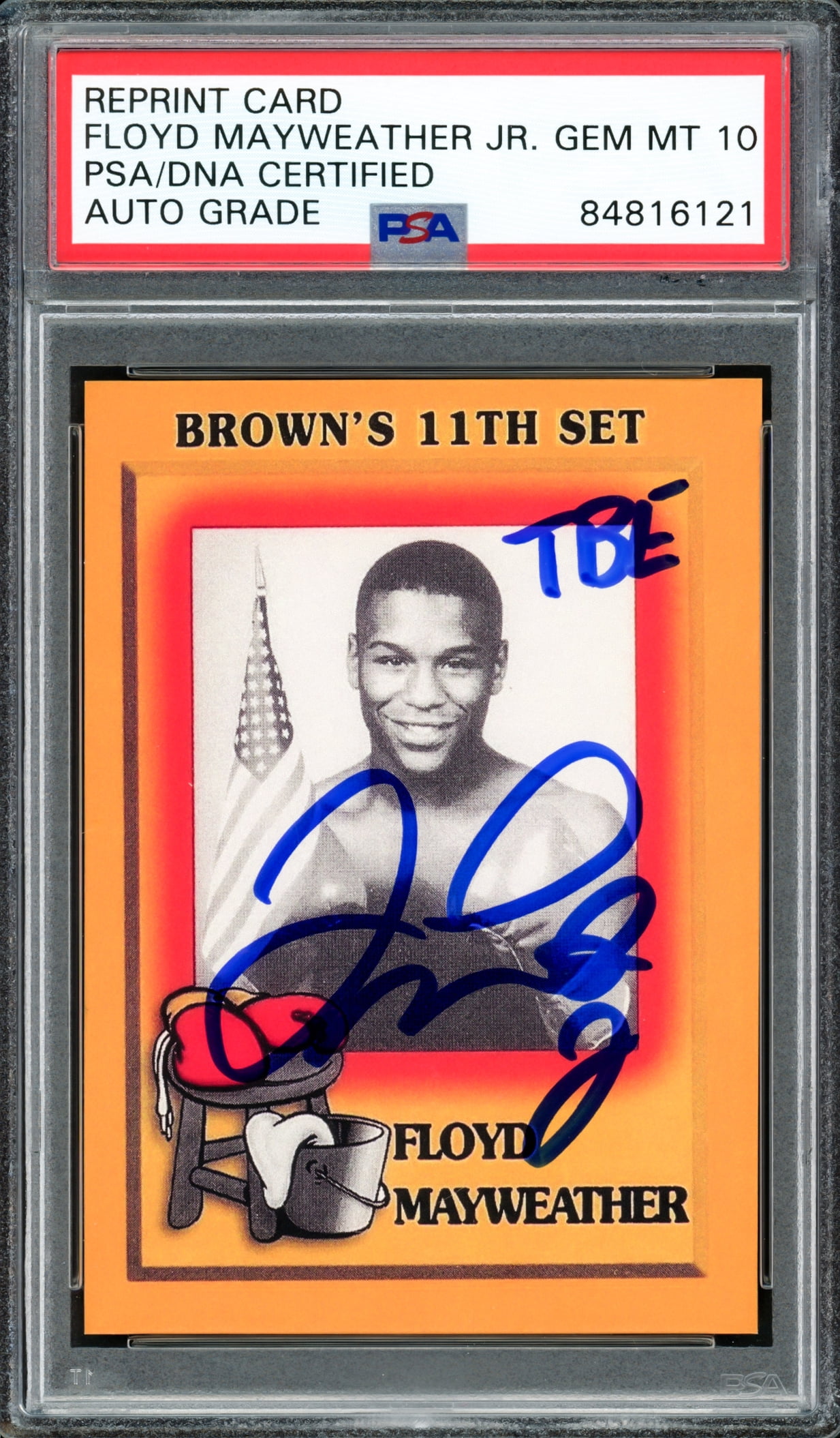 Floyd Mayweather Jr Autographed 1997 Brown's Boxing Rookie Retro