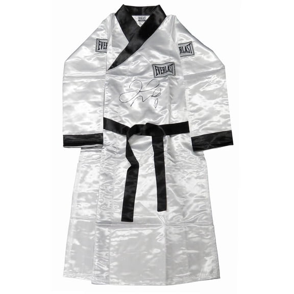 Floyd Mayweather Jr Signed Everlast White Boxing Robe