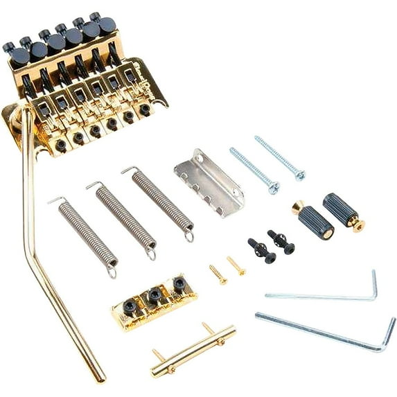 Floyd Rose Original Series Tremolo Bridge with R3 Nut Gold