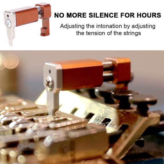 Floyd Rose Style Intonation Tool - Zinc Alloy Guitar Bridge Adjuster For On-the-Fly Tuning, Includes M2.5 Hex Key,Black