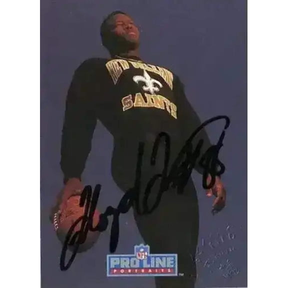 Floyd Turner certified autograph New Orleans Saints 1992 Pro Line card
