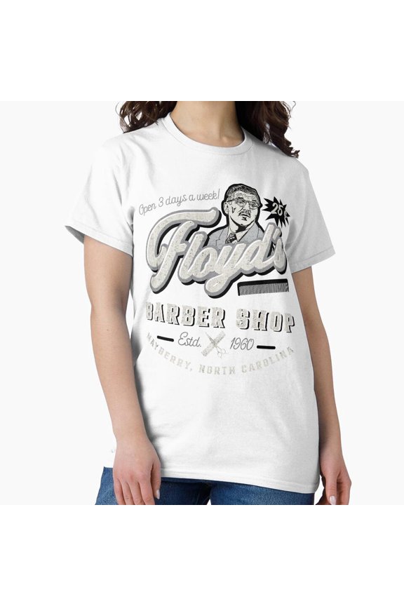Floyd's Barber Shop Estd 1960 Retro Television Small Town Haircut T-Shirt