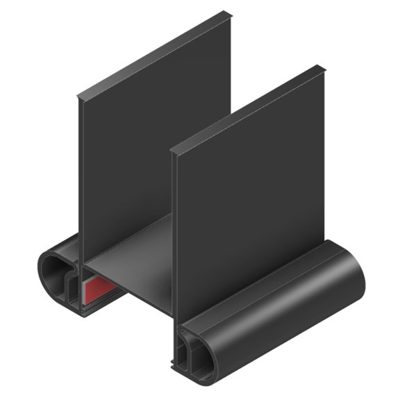 FLP'N'SL 2' WALL CAP  3' WIPE  20FT