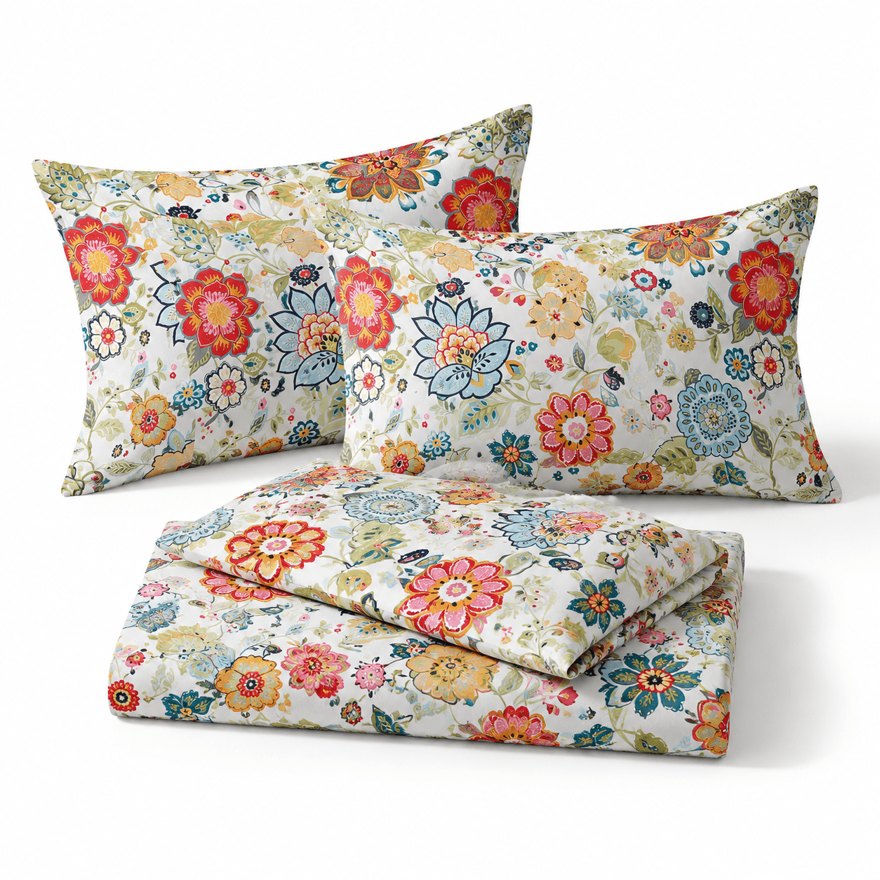 Flpattern Bed Sheet Set King Size 18-24