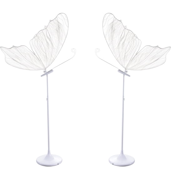 Flroha LED Butterfly Whimsical Wedding LED Floor Lamps Romantic Butterfly Ceiling Light Decoration Props for Wedding Party Events way