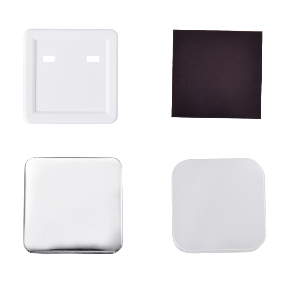 Flroha Picture Magnet Maker Machine Square Fridge Magnets Maker Kit 2X2Inch Button Badge Making with Paper Cutter Consumables for Any Place with Iron friendly
