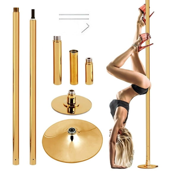 Flroha Portable Stripper Pole Anti-Slip Fitness Pole Heavy Duty Exercise Pole Fitness Dance Tube for Home Bedroom Pole Dance Studios great gift