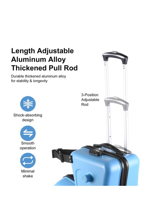 Ride on Suitcase for Kids Ride-On Travel Suitcase with Wheels Riding Kids Rolling Luggage with Safety Belt for Boys Girls Airplane Travel easy to use