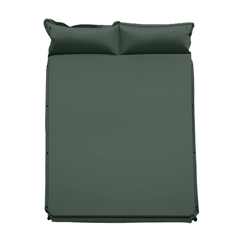 Flroha Self-Inflating Sleeping Pad | Inflatable Camping Sleep Pad | 5cm Thick Double Sleeping Pad Dark Green Automatic Inflatable Mat For Hiking
