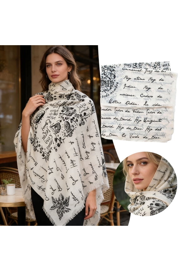 Flu Medicine Prayer Shawl Verse Scarf Large Yeshua Wrap With Last Minute
