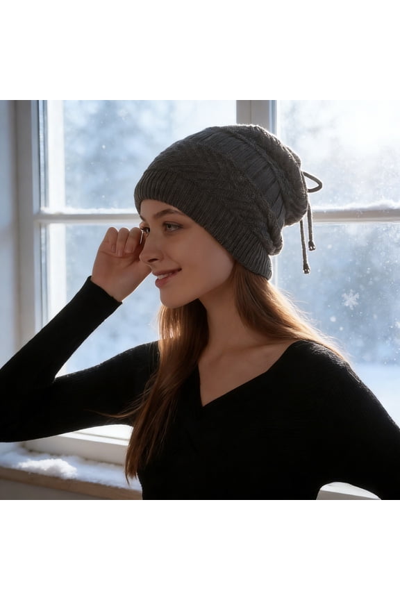 Flu Medicine Rechargeable Heated Winter Cap With Adjustable Temperature For Outdoor Sports And Cold Weather Last Minute