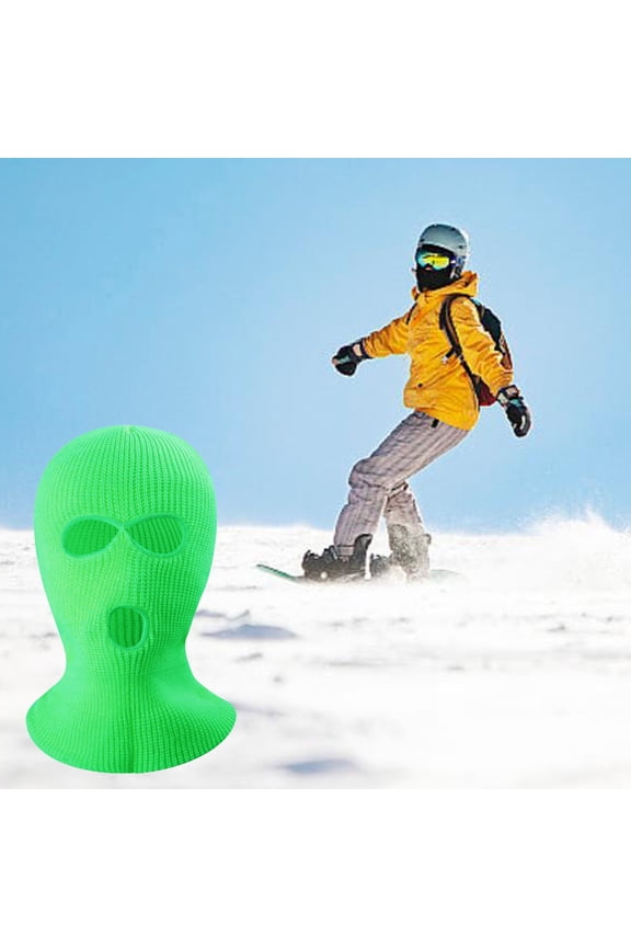 Flu Medicine Warm Three Hole Knitted Funny Ski Wrap 39cm Universal Size Can Be As Ski Cycling Last Minute