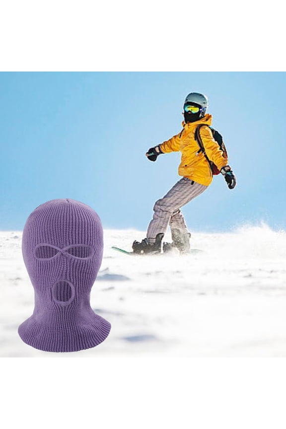 Flu Medicine Warm Three Hole Knitted Funny Ski Wrap 39cm Universal Size Can Be As Ski Cycling Last Minute