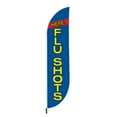thumbnail image 1 of Flu Shots Feather Flag(11.5Feetx2.5Feet) By Dreamcontroller | Outdoor Business Advertising Tall Flag | Weather-Resistant Knitted Swooper Flag | Made In Usa | Hd Print (Flag Only), 1 of 4