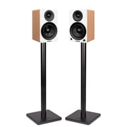 Fluance Ai41 Powered 2-Way 2.0 Stereo Bookshelf Speakers with Speaker Stands 5" Drivers 90W Amplifier for Turntable Bluetooth 5 Wireless Music Streaming with RCA Optical Subwoofer Out Lucky Bamboo