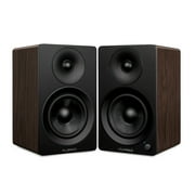 Fluance Ai61 Powered 2-Way 2.0 Stereo Bookshelf Speakers with 6.5 Drivers, 120W Amplifier for Turntable, TV, PC and Bluetooth 5 Wireless Music Streaming - RCA, Optical, USB & Sub Out (Natural Walnut