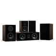 thumbnail image 1 of Fluance Elite High Definition Compact Surround Sound Home Theater 5.0 Channel Speaker System including 2-Way Bookshelf, Center Channel and Rear Surround Speakers - Walnut (SX50WC), 1 of 7
