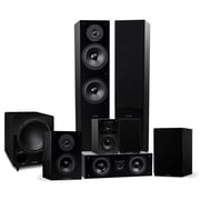 Fluance Elite High Definition Surround Sound Home Theater 7.1 Speaker System including Floorstanding Towers, Center Channel, Surround, Rear Surround Speakers, and DB10 Subwoofer - Black Ash SX71BR