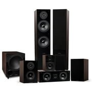 Fluance Elite High Definition Surround Sound Home Theater 7.1 Speaker System including Floorstanding Towers, Center Channel, Surround, Rear Surround Speakers, and DB10 Subwoofer - Walnut SX71WR