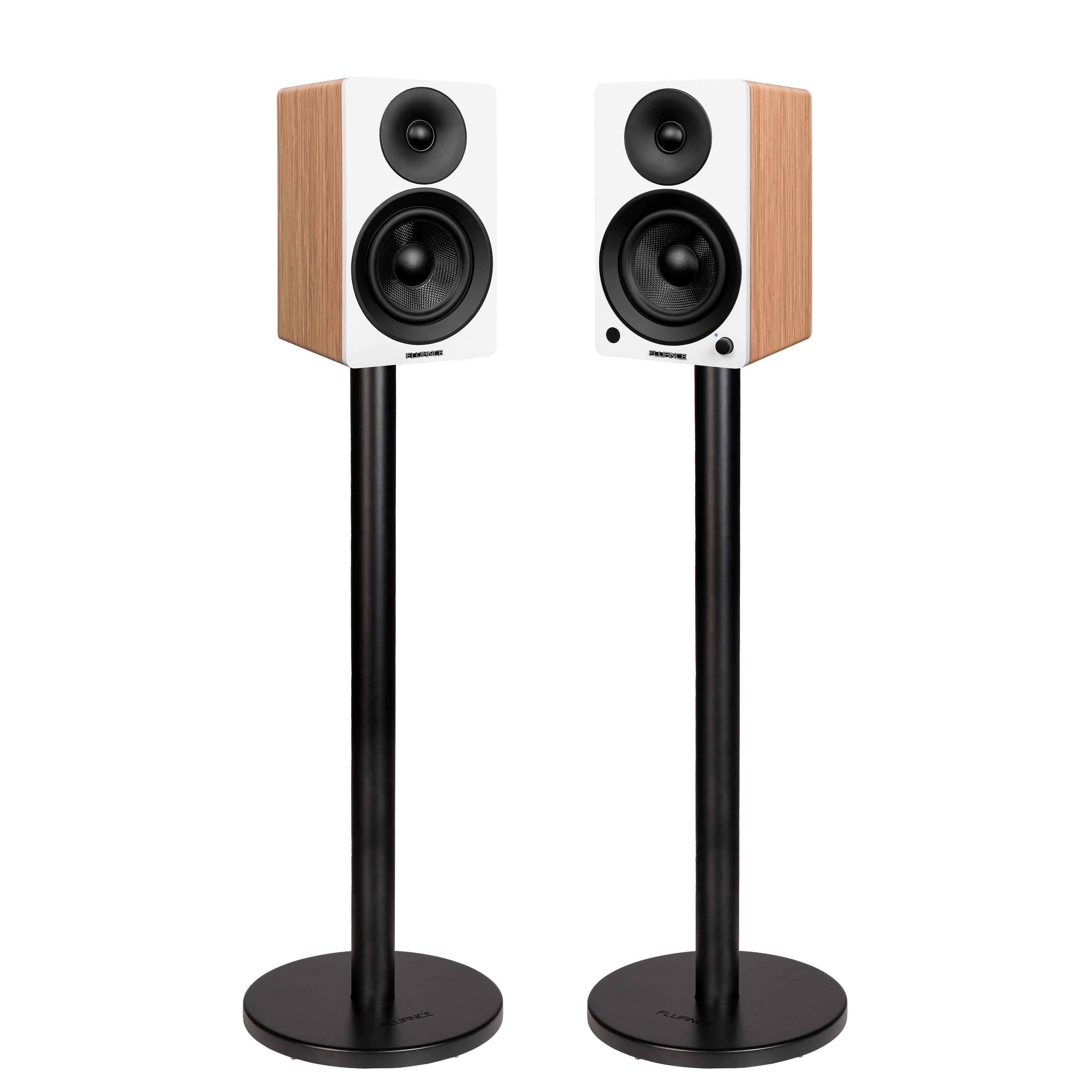 Powered Bookshelf Speakers For Turntable Fluance Powered 5" Stereo Bookshelf Speakers for Turntable Bluetooth 5
