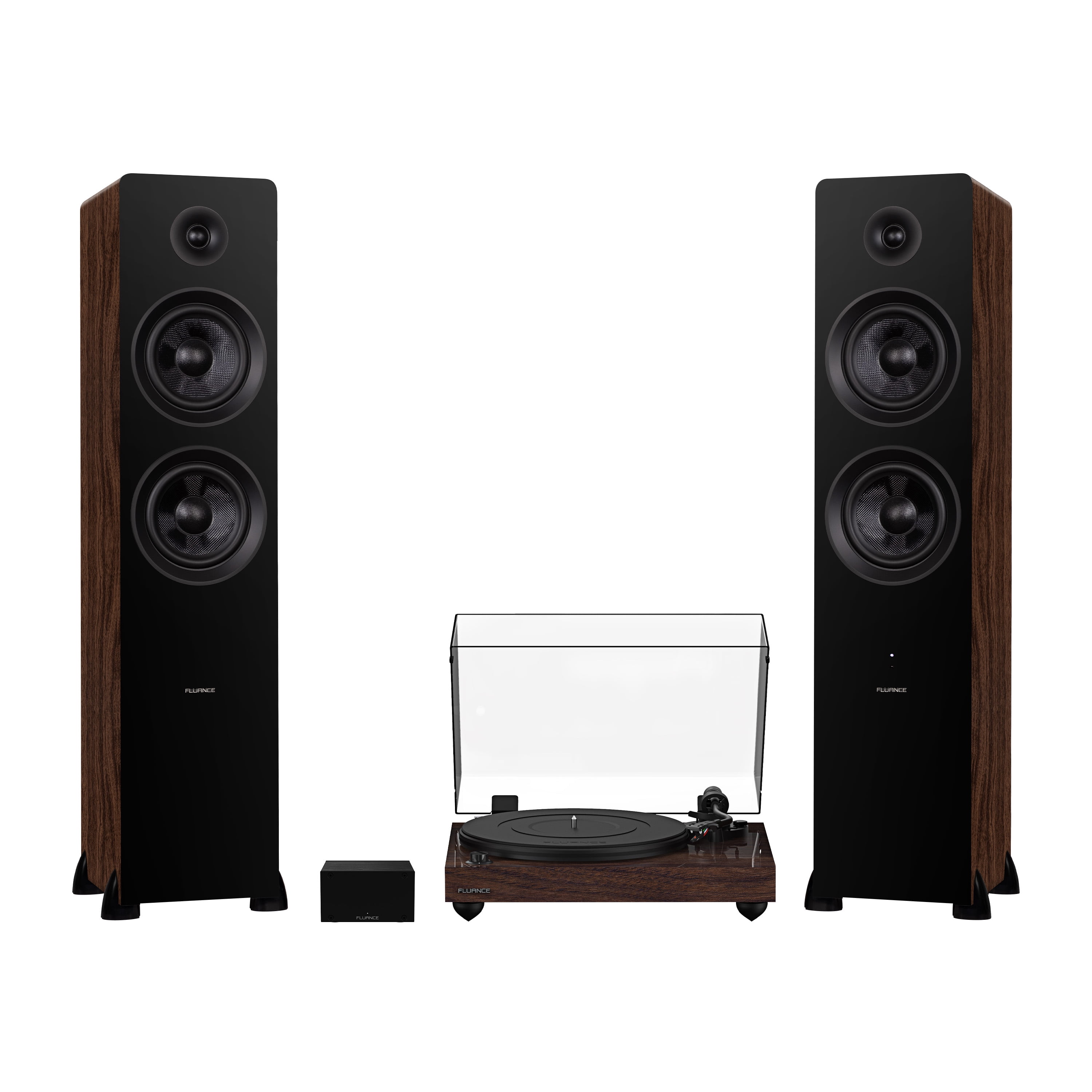 Fluance RT82 Vinyl Turntable, PA10 Preamp, Ai81 Powered Floorstanding