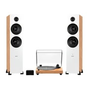 Fluance RT85 Reference High Fidelity Vinyl Turntable, PA10 Phono Preamp and Ai81 Powered Floorstanding Speakers, Ortofon 2M Blue Cartridge, 150W Class D Amplifier, Bluetooth Lucky Bamboo