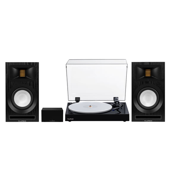 Fluance RT85 Vinyl Turntable Record Player, Ortofon 2M Blue Cartridge, Ri71 Powered Bookshelf Speakers, PA10 Preamp