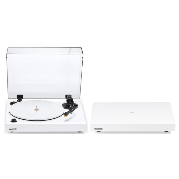 Fluance RT85N Reference High Fidelity Vinyl Turntable Record Player with Nagaoka MP-110 Cartridge And Anti-Vibration Wood Isolation Base - Piano White