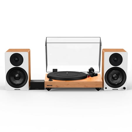 Fluance Reference RT83 High Fidelity Vinyl Turntable with PA10 Phono Preamp and Ai41 Powered 5" Bookshelf Speakers, Ortofon 2M Red Cartridge, 90W Class D Amplifier, Bluetooth (Lucky Bamboo)