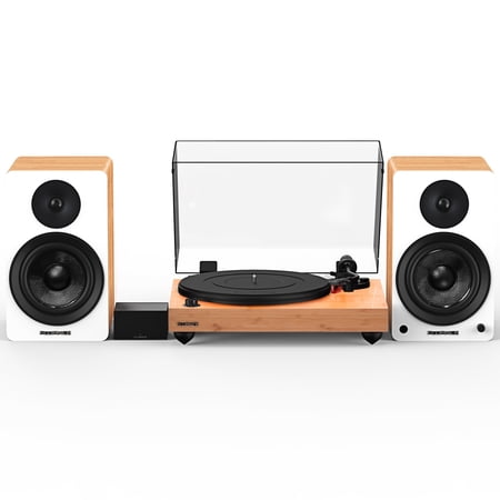 Fluance Reference RT83 High Fidelity Vinyl Turntable with PA10 Phono Preamp and Ai61 Powered 6.5" Bookshelf Speakers, Ortofon 2M Red Cartridge, 120W Class D Amplifier, Bluetooth (Lucky Bamboo)