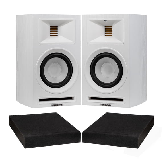 Fluance Ri71 Reference Powered Bookshelf Speakers with High Performance AMT Tweeters, 5” Drivers, 120W Amplifier, HDMI, Bluetooth, RCA & Subwoofer Out with Foam Isolation Pads
