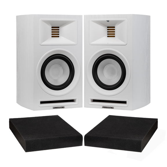 Fluance Ri71 Reference Powered Bookshelf Speakers with High Performance AMT Tweeters, 5” Drivers, 120W Amplifier, HDMI, Bluetooth, RCA & Subwoofer Out with Foam Isolation Pads
