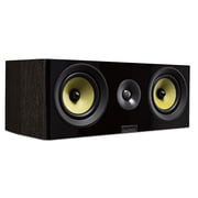 Fluance Signature HiFi 2-Way Center Channel Speaker for Enhanced Dialogue and Vocals in Home Theater Surround Sound Systems - Natural Walnut HFCW