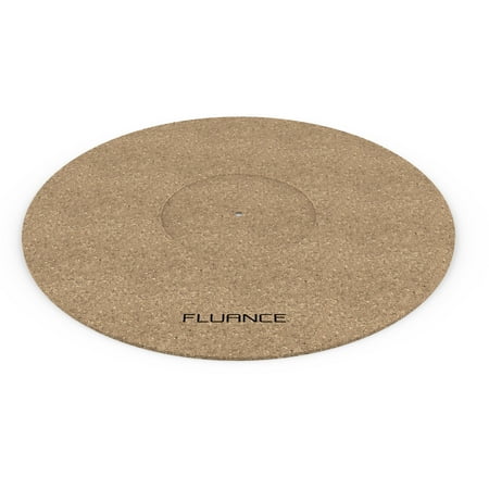 Fluance Turntable Cork Platter Mat - Audiophile Grade Improves Sound & Performance for Vinyl Record Players (TA21)