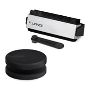 Fluance Vinyl Record Accessory Kit With Record and Stylus Anti-Static Carbon Fiber Brushes and Record Weight VB52RW03