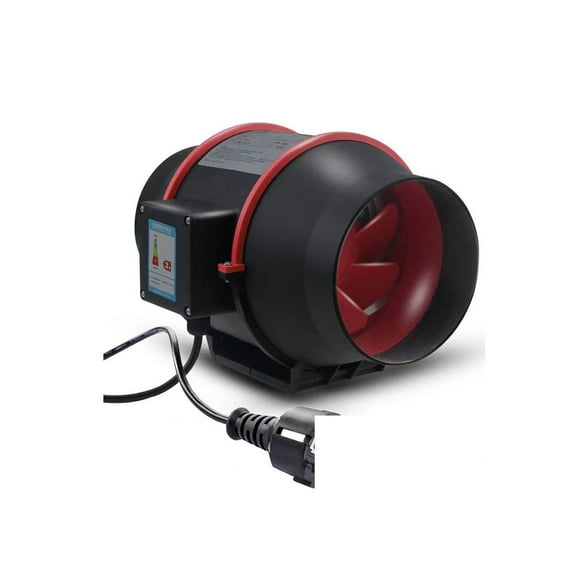 Flue Fan 100mm Speed Control Mixed Flow Inline Fan With Variable Speed Control Circular 4" Pipe High Speed Quiet Exhaust Tool ,Energy-Efficient